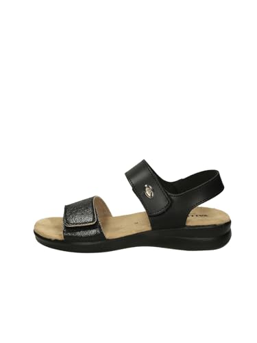 Pince en cuir noir Valleverde 25333 avec sangle à déchirure
