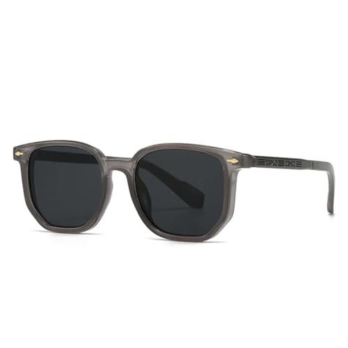 Lunettes de soleil à monture rétro pour hommes avec finition acétate