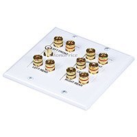 Monoprice 2-Gang 5.1 Surround Sound Distribution Wall Plate