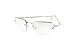FBL Minimalist Small Rectangular Sunglasses Clear Eyewear Spring Hinge A124 A125 ((Clear) Silver Frame)