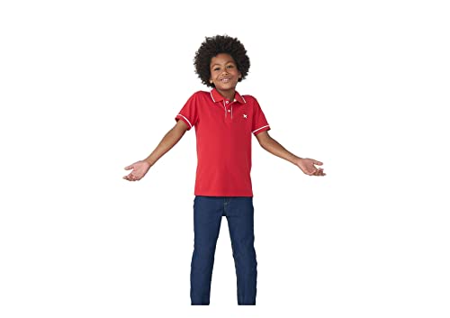 Camisa Polo Básica Menino De Algodão Com Bordado