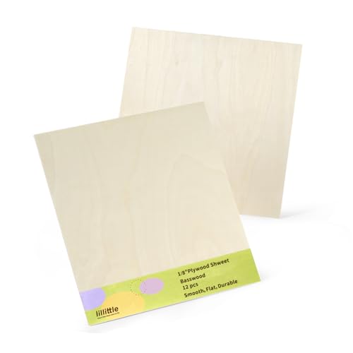 12 Pack Basswood Sheets 12'x12'x1/8', 3mm Basswood...