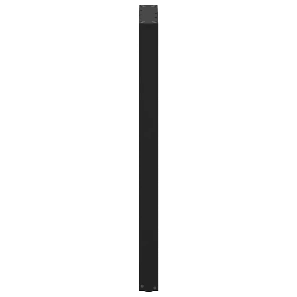 vidaXL Patas para Mesa de Bar en Forma de U (2 Unidades), Color Negro, 60 x 110-111 cm, Acero