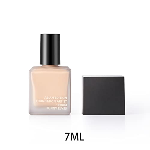 Funny Elves Makeup Foundation Liquid Medium Coverage Long Lasting Concealer Lightweight Flawless 7Ml (F02) #TOP2