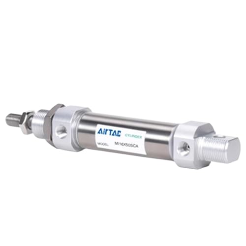 Cilindro MI mini de acero inoxidable con carrera variable y soporte SU para automatización 2