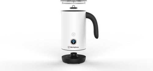 Image of WESTINGHOUSE Electric Basic Series Milk Frother, 200 ml Capacity, Non-Stick Coating, Warm and Cold Milk Foam, for Cappuccino, Latte Macchiato and Cocoa, 360 Base, White