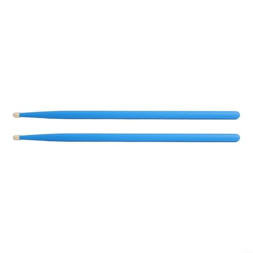 Baquetas de madera 5A y 7A para principiantes, con punta ovalada, en varios colores (Azul 5A) miniatura 2