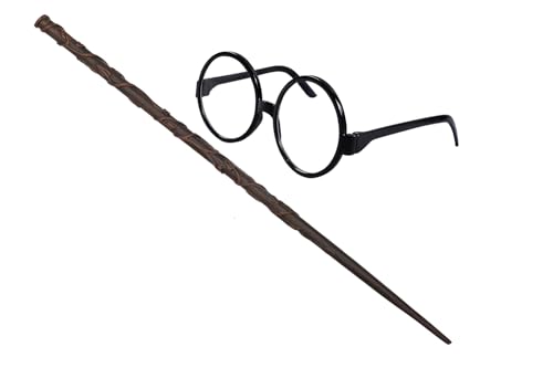Image of HP Magic Wand for Kids Cosplay - New Designed Magical Wand with Music Box for Potterheads - Birthday Christmas Combo (Hermoine with Sunglass)