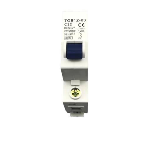 Interruptor automático MCB de 1P y 32 A para líneas de 125 V CC 2