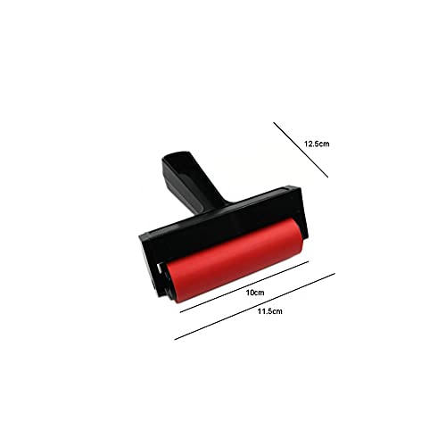 1 Piece Rubber Roller Brayer Roller Rubber Glue Roller Rubber Brayer Roller Paint Brush Ink Applicator For Printmaking Ink Paint Block Stamping(Black, 10Cm) #TOP1