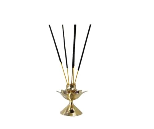 Porte-encens brûleur d'encens laiton traditionnel lotus pour bâtonnets - 3