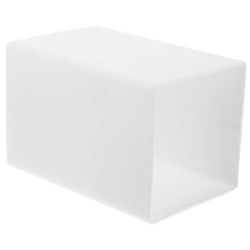 BATHVEVE 方形直筒磨砂ガラスランプシェード 交換用ペンダントライトカバー 吊り下げ灯具アクセサリー ホール 寝室 リビング対応