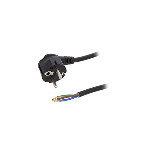 Câble SCHUKO Prise mâle coudé CEE 7/7 alimentation électrique rallonge filaire 1m80