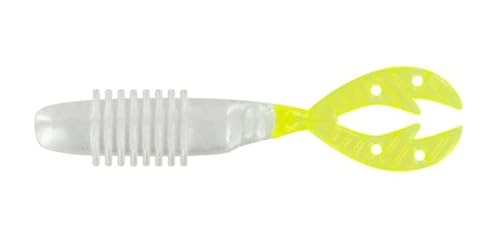 Big Bite Baits 2.5" Kamikaze SWIMON/Pearl/Chartreuse Tail (8 Pack)