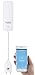 Produktbild Luminea Home Control Wasseralarm: ZigBee-Wassermelder mit externem Sensor, 2 Jahre Batterielaufzeit, App (Wasserstandsmelder)