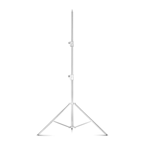 SOU FOTO Tripé de Iluminação em Inox Profissional Reforçado Altura 260cm - Suporte para Estúdio Indicado para Softbox, Octabox, Flash – Estável, Resistente, Moderno e Elegante | Modelo TPI-260I