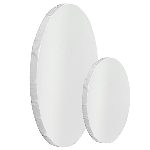 YYANGZ 2PCS Professional Stretched Circle Canvas Board for Painting