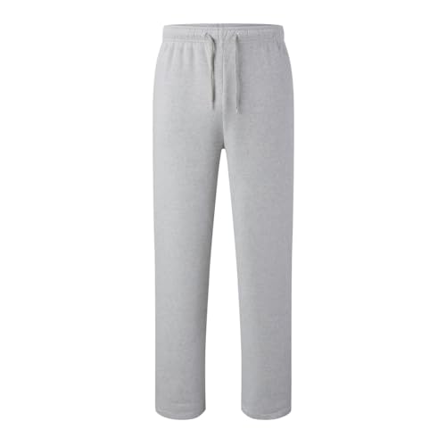 Baggy Sweatpants Men Big and Tall Wide Leg Sweatpants with Pockets Drawstring Fleece Joggers Soft Cotton Lounge Pants4