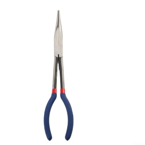 Vidonergy Pince à bec aiguille de 27,9 cm fabriquée en acier 40CR traité thermiquement avec pointe pointue et plusieurs têtes courbées (A)