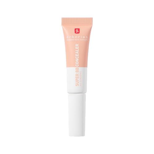 Erborian Super BB Concealer - Corrector Cuidado de alta cobertura con niacinamida y SPF 25 - Corrección hidratante de ojos, acabado natural - Cosmética coreana - Light 10 ml