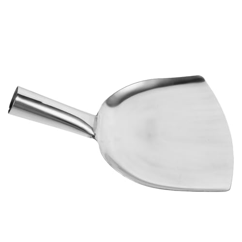 iplusmile Pelle à Cendres de Cheminée en Acier Inoxydable 1,7 Mm Épaisseur, 19 Cm, Outil Multifonction pour Poêle à Bois et Barbecue, Résistante la Chaleur, Nettoyage Facile des Foyers