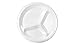 GNPLAM13 - Elite Laminated Foam Plates, 10 1/4quot, White, Round, 3 Compartments, 125/pack