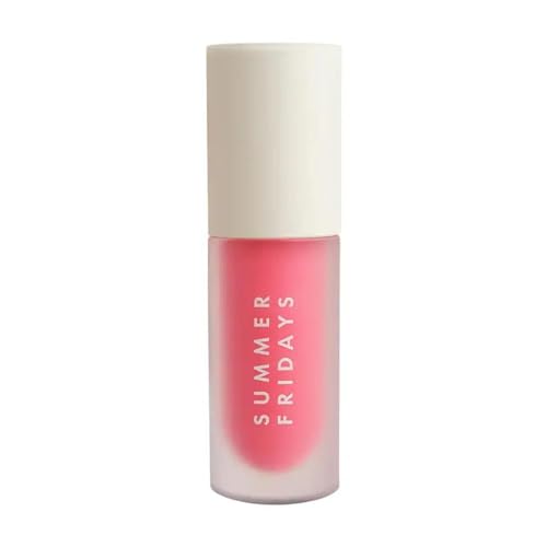 Summer Fridays Dream Lip Oil – Tinted Lip Oil with Moisturizing Sheer Coverage, High-Shine and Deep Hydration – Non-Sticky Formula for Long-Lasting Softness – Pink Cloud (0.15 Oz)