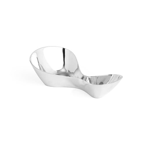 Nambe 15" Ribbon Serving Bowl – Stylish, Durable Alloy with Unique Ribbon Shape, Oven-Safe and Large for Versatile Use as a Decorative Bowl or for Serving Salad, Fruit, and Snacks