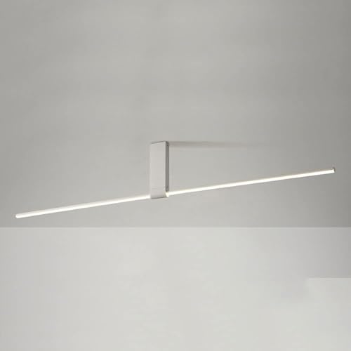 Plafonnier linéaire semi-encastré noir LED 22W moderne suspendu 3000K