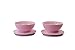 Produktbild Tupperware Allegra Shine Dessert-Schälchen 275 ml (2) rosa mit Glitzer Dessertschale