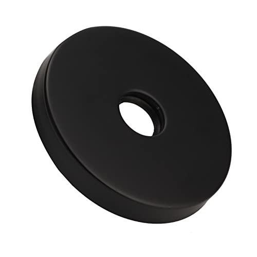 Grande flangia per braccio doccia, in acciaio inox 304, piastra rosetta per tubo G1/2 pollici a casa (nero)