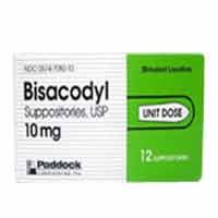 Bisacodyl Suppositories USP 10 mg 12 Each (Pack of 1)