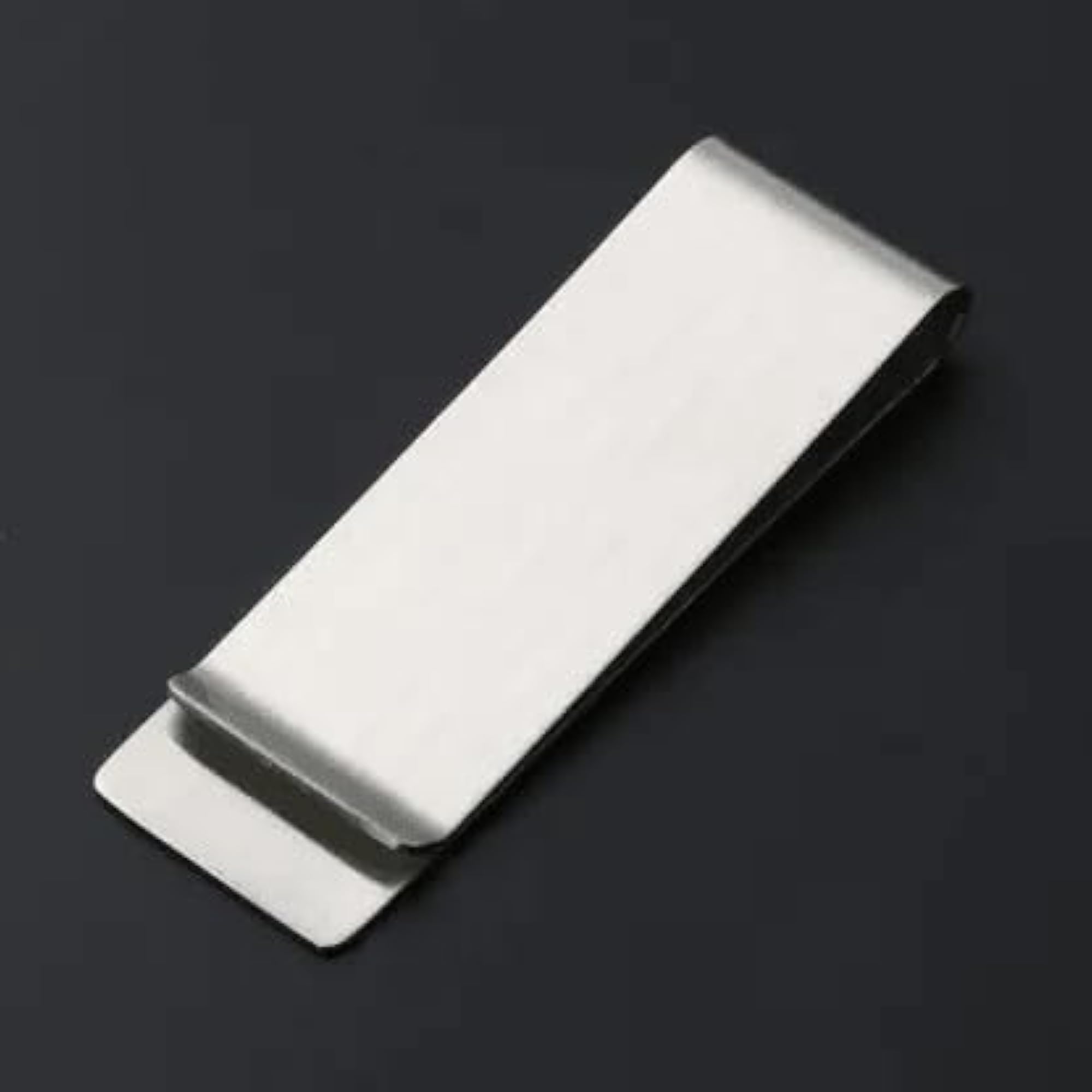 Stainless Steel Long Silver Cash Clip for Men
