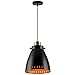 PLSDH Industrielle Schwarze Pendelleuchten, Hängende Deckenleuchten Im Vintage-Bauernhaus, 6,6 Zoll, Minimalistische Deckenpendelbeleuchtung, Für Kücheninsel, Esszimmer, Schlafzimmer, Wohnzimmer