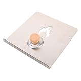 Veemoon Placa Deflectora para Estufa de Leña Acero Inoxidable 20x20x1,5 Mm Protector contra Viento y Salpicaduras para Fogata y Cocina Exterior y Duradera