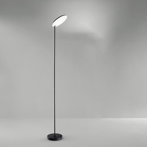 Lampadaire en métal verni noir Ophelia résout le manque de lumière du salon