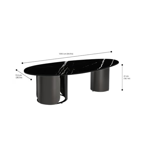 Image of Wakefit Center Table | 1 Yr Warranty | Coffee Table for Living Room Wooden, Tea Table for Living Room Wooden, Sofa Table, Free Installation from Brand, Modern Multi-Functional & Wobble-Free(Pranger)