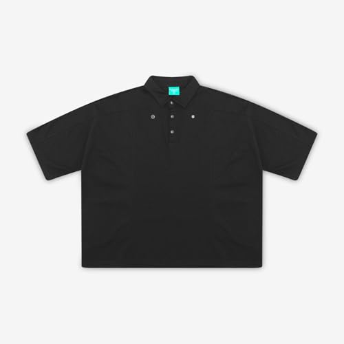 AddElm × STUDENTS GOLF �A�h�G���� × �X�`���[�f���c �S���t CSAG LOOSE BOX POLO ABTM52357S BLACK XL