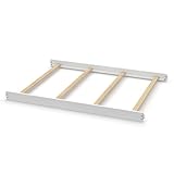 Full-Size Conversion Kit Bed Rails for Evolur Cribs - Solid Wood Crib Convertible Kit to Kids Bed - Transitional Style Rails & Easy-to-Install Child Essentials for Safety (White)