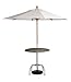 Market Umbrella, 7 Ft, Round Top, 1-1/2" Dia. Wooden Pole, Outdura Fabric, White