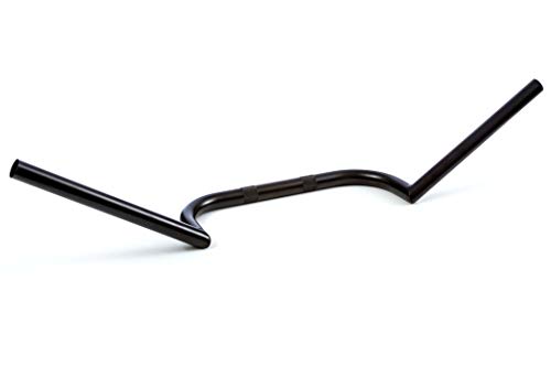 Alpha Moto Motorcycle Cafe Racer Ace Clubman Handlebar Bar 7/8" 7/8 Inch 22Mm Compatible For Honda Cb350 Cb450 Cb550 Cb650 Yamaha Xs650 Xs750 Xs850 Kz650 Kz750 Gs450 Gs550 Gs650 (Black) #TOP3