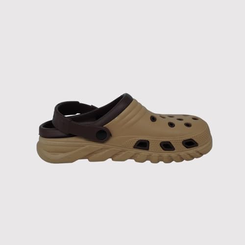 Image of Classic Men's and Women's Clogs, Black and Grey, Ultra-Light, Breathable, Anti-Skid, Quick-Dry Slip-On Water Sandals for Summer, Travel, and Casual Wear