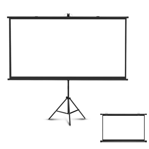 Pantalla de proyección 72" con trípode y ratio 16:9