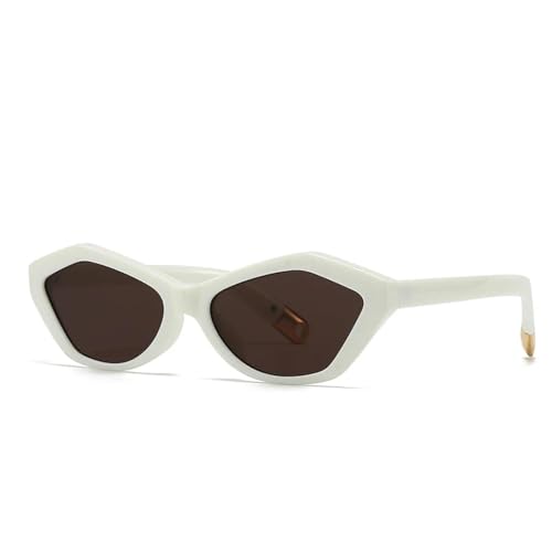 Lunettes de soleil œil de chat châtaigne d'eau rétro modernes pour un style quotidien élégant
