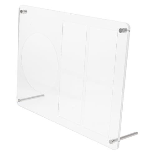 SHINEOFI Soporte Acrílico Transparente para Cd y Tarjetas Compacto y Multifuncional con Ranuras para Cd y Tarjetas Organizador Resistente para Álbum y Exhibición Escritorio