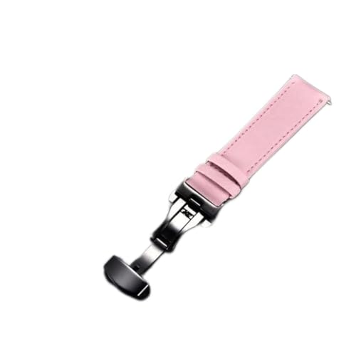 Bracelet de montre en cuir de vache véritable blanc contre l'usure