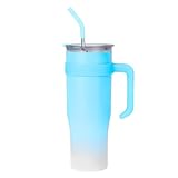 Top 10 Melhores Copo Térmico para comprar em 2025 16 Copo Caneca Térmica de Inox à Vácuo Com Alça e Canudo 1200ml (Copo Virgínia) (Azul Degradê)