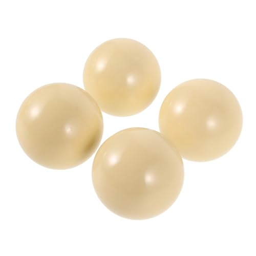 ibasenice Billardkugeln 4 Stück 2 Zoll Weiß Harz Gleichmäßig Gewichtet Ersatzkugeln Für Anfänger Trainingsspielball Pool Billardtisch Zubehör