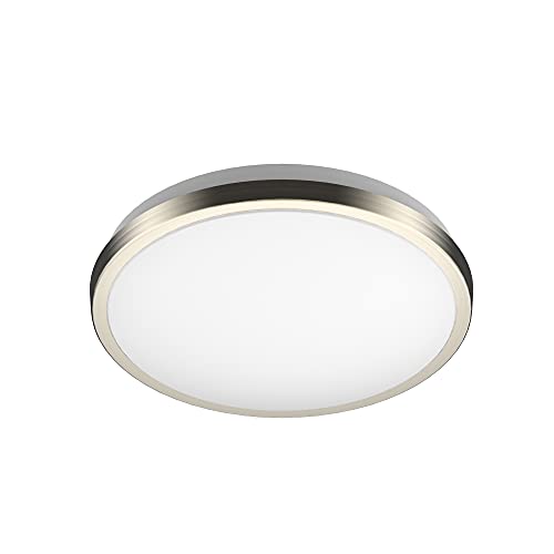 Dymond Led Ceiling Light Flush Mount Brush Nickel | Dimmable | Ring | 3000K/4000K (10 Inches, 3000K Warm White) #TOP2