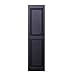 Polaris Homeside Raised Panel Vinyl Shutters (1 Pair) 14-1/2in. x 59in. - 050 Black